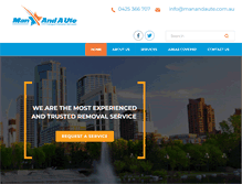 Tablet Screenshot of manandaute.com.au